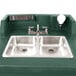 Cambro KSC402192 Granite Green CamKiosk Portable Self-Contained Hand Sink Cart - 110V Main Thumbnail 8