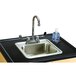 Jonti-Craft Baltic Birch 1373JC 28 1/2" x 23 1/2" x 38" Mobile Clean Hands Helper with Stainless Steel Sink Main Thumbnail 3