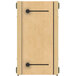 A KYDZ Suite plywood accordion panel with black handles.