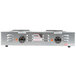 A stainless steel APW Wyott double burner portable electric hot plate.