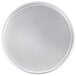 An American Metalcraft heavy weight aluminum pizza pan with a wide rim on a white background.
