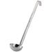 A Vollrath stainless steel ladle with a long handle.