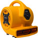 A yellow XPOWER air blower with a black handle.