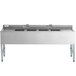 Regency 4 Bowl Underbar Sink with Two Faucets and Two Drainboards - 72" x 21" Main Thumbnail 5