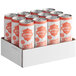 A group of Wonder Drink Organic Ginger Peach Kombucha cans in a cardboard box.