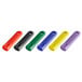 A group of different colored silicone pan handle sleeves.