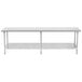 Advance Tabco SAG-309 30" x 108" 16 Gauge Stainless Steel Commercial Work Table with Undershelf Main Thumbnail 2