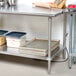 Advance Tabco SAG-309 30" x 108" 16 Gauge Stainless Steel Commercial Work Table with Undershelf Main Thumbnail 1