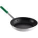 Choice 14" Aluminum Non-Stick Fry Pan with Green Silicone Handle Main Thumbnail 3