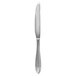 A Walco stainless steel dinner knife with a white handle.
