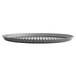 A black round Vollrath Mega Perforated Heavy Weight Aluminum Pizza Cutter Pan.