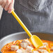 Mercer Culinary M33182YL Hell's Tools® 11 7/8" Yellow High Temperature Mixing Spoon Main Thumbnail 1