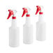 Noble Chemical 32 oz. Red Plastic Bottle / Sprayer Kit - 3/Pack Main Thumbnail 3