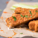 A close up of Tofurky Organic Fermented Soy Tempeh on a plate.