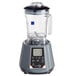 An AvaMix commercial blender with digital touchpad control.