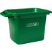 Rubbermaid 2055573 5.5 Gallon Green Rectangular Compost Bin