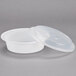 Pactiv Newspring NC718 16 oz. White 6" VERSAtainer Round Microwavable Container with Lid - 150/Case Main Thumbnail 3