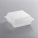 GET EC-01 9" x 9" x 3 1/2" Clear Customizable 3-Compartment Reusable Eco-Takeouts Container - 12/Case Main Thumbnail 2