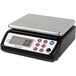 A San Jamar Escali digital portion scale with a silver top and black base.