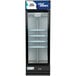 Avantco GDC-15-HC 25 5/8" Black Swing Glass Door Merchandiser Refrigerator with LED Lighting and Customizable Panel Main Thumbnail 5