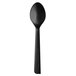A black Eco-Products 6" spoon with a handle.
