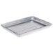 A Choice aluminum sheet pan with a footed wire rack.