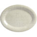 An American Metalcraft Jane Casual oval melamine platter with a textured surface.