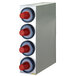 San Jamar C2804 EZ-Fit® Stainless Steel 4-Slot Vertical 8 - 44 oz. Countertop Cup Dispenser Cabinet Main Thumbnail 1