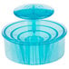 A blue plastic Ateco container with a lid.