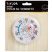 A packaged Taylor stick-on outdoor window thermometer with a 3 1/2" dial.
