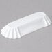 Heavy Weight 6" White Paper Fluted Hot Dog Tray - 500/Pack Main Thumbnail 3