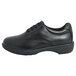 A black full grain leather Genuine Grip women's shoe with laces.