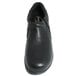 A black Genuine Grip leather clog with side zipper.