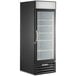 A Beverage-Air black glass door wine refrigerator.