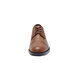 A close up of a brown Shoes For Crews Senator dress shoe with laces.