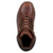 A close-up of a brown SR Max men's hiker boot with laces.