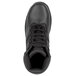 A close-up of a black SR Max Denali men's waterproof composite toe hiker boot with laces.