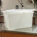 Cambro 1826CP148 26" x 18" White Poly Flat Lid for Food Storage Box Main Thumbnail 2