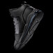 A close up of a black Shoes For Crews Tigon men's athletic shoe.
