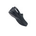A black Shoes For Crews clogger shoe.