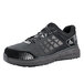 ACE 72389 Aster Women's Medium Width Black / Gray Water-Resistant Aluminum Toe Non-Slip Athletic Shoe Main Thumbnail 4