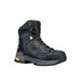 A black ACE Redrock work boot with yellow accents on a white background.