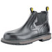 A black ACE Firebrand men's work boot with yellow and black soles.