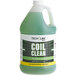 A green jug of Noble Chemical Tech Line evaporator coil cleaner with a label.