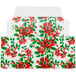 7 1/4" x 4 5/8" x 1 3/4" 1-Piece 1 1/2 lb. Poinsettia / Holiday Candy Box   - 250/Case Main Thumbnail 4