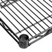 A Metro black wire shelf from the Super Erecta collection.