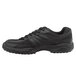 A black SR Max men's athletic shoe with laces and a rubber sole.