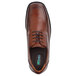 A brown SR Max oxford dress shoe for men with laces.