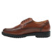 A brown leather SR Max men's oxford shoe with a black sole.
