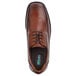 A brown SR Max men's oxford dress shoe with laces and a black sole.